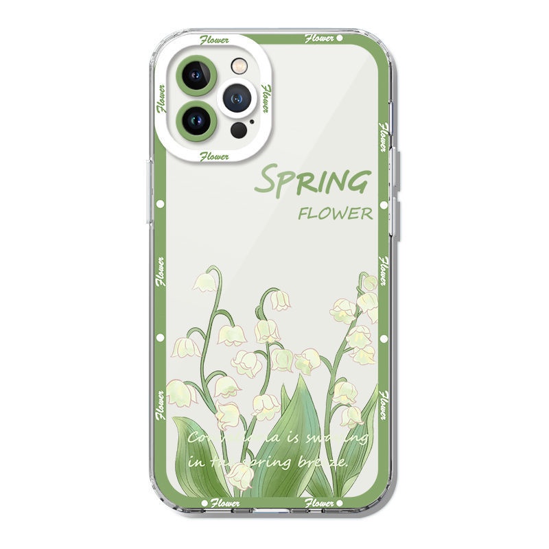 Ốp Điện Thoại In Hình Hoa Lily of the Valley 11/pro/xs/max7/8 Cho iPhone Apple 13/12