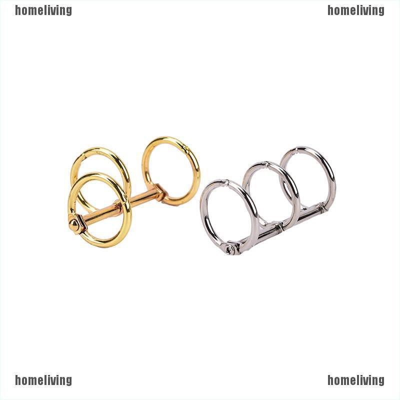 [homeliving] 1x Sổ Tay Bìa Hình Chiếc Lá Bằng Kim Loại Rời Album Có Khóa Cài