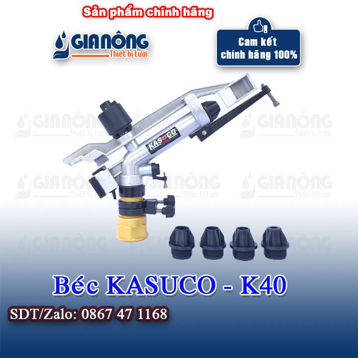 Béc tưới KASUCO –K40 Thiết Bị Tưới Gia Nông