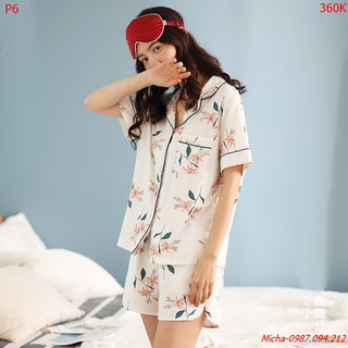 Pyjama cotton cao cấp họa tiết hoa dễ thương - Micha P6