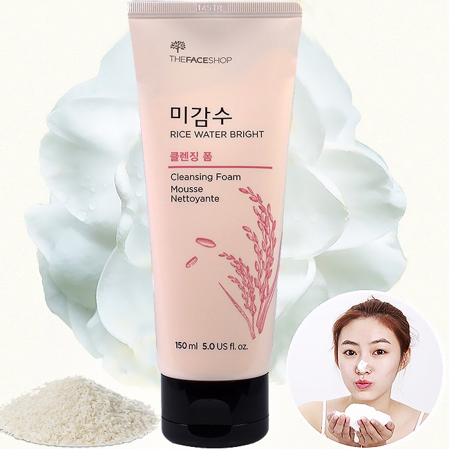 [𝗕𝗜𝗚𝗦𝗔𝗟𝗘] [Auth] Sửa Rửa Mặt Gạo - Rice Water Bright Cleansing Foam The Face Shop ( Kèm Bill ) [Chuẩn Authentic] | BigBuy360 - bigbuy360.vn