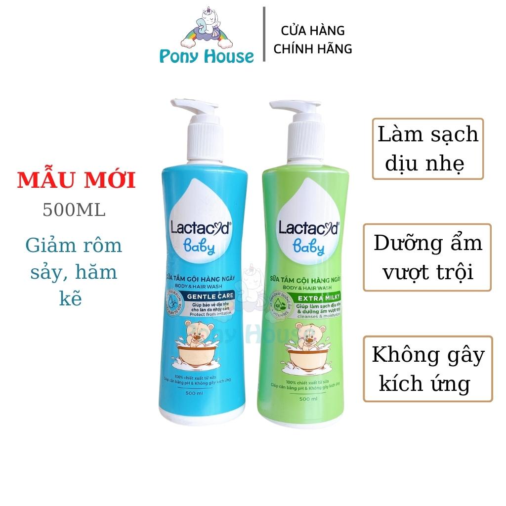 Sữa Tắm Gội Lactacyd 500ML An Toàn Cho Bé Từ Sơ Sinh Mẫu Mới Chính Hãng