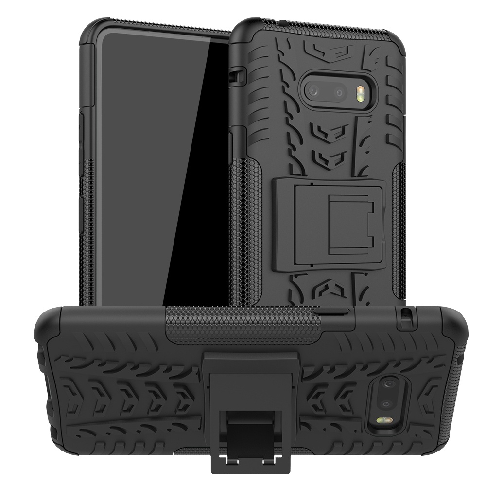 Ốp điện thoại nhựa TPU mềm có giá đỡ chống sốc cho LG V50S ThinQ G8X