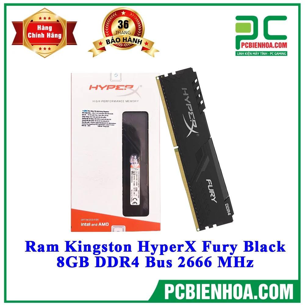 [Mã ELMS4 giảm 7% đơn 500K] Bộ nhớ máy tính Kingston HyperX Fury Red 8GB DDR4 Bus 2666 MHz