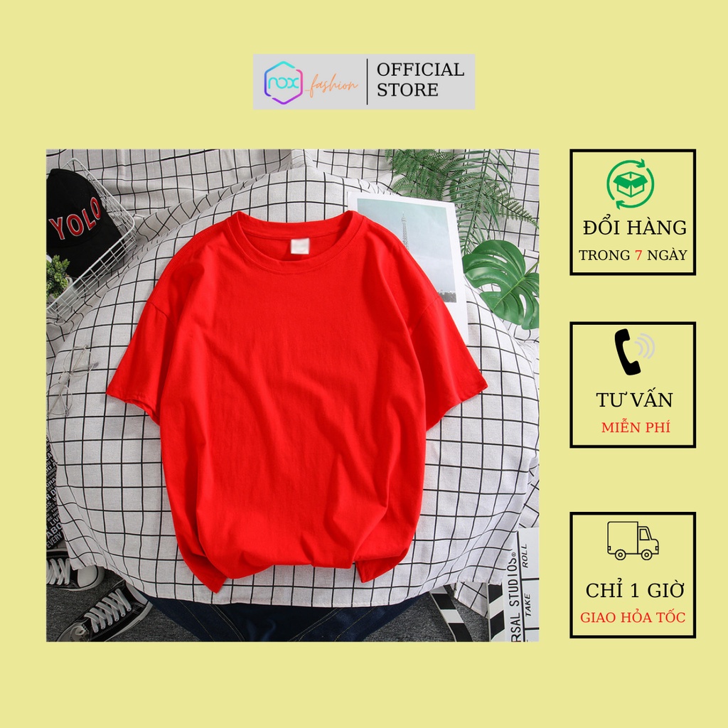 Áo thun unisex form rộng, áo phông nam nữ tay lỡ, vải cotton mềm mát, chất vải mịn không xù | BigBuy360 - bigbuy360.vn