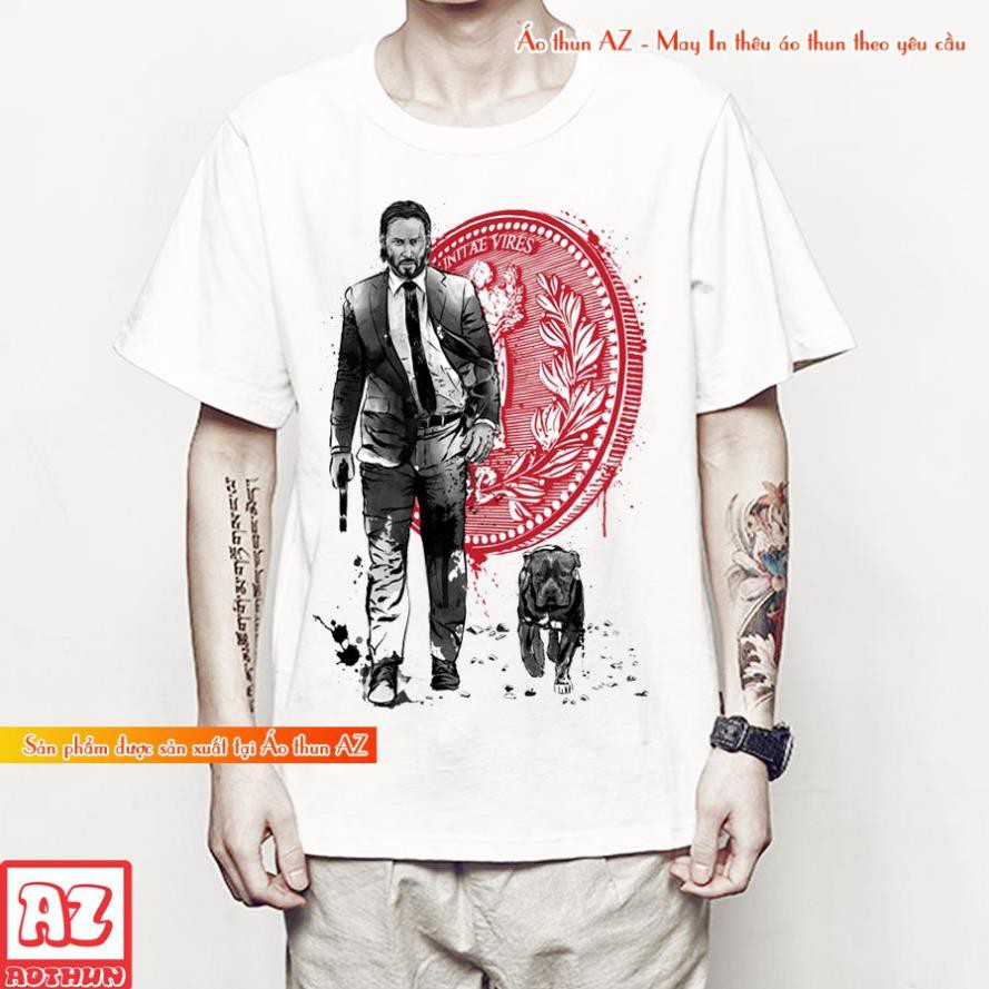 HOT SALE- Áo thun in hình sát thủ john wick - Cotton Thái Mẫu mới M2708