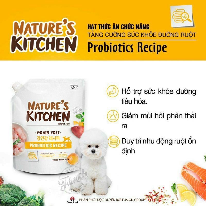 Hạt ANF Nature's Kitchen dinh dưỡng cho chó túi 2kg