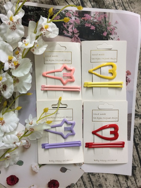 Vỉ 3 kẹp xinh xắn
