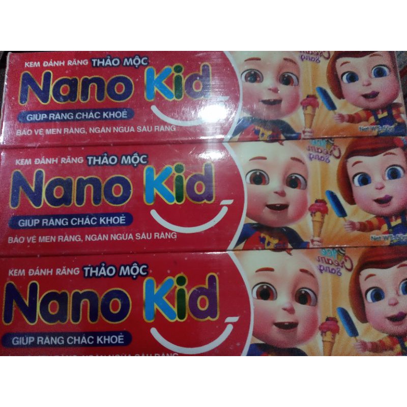 Kem đánh răng hữu cơ cho trẻ em Nano kid