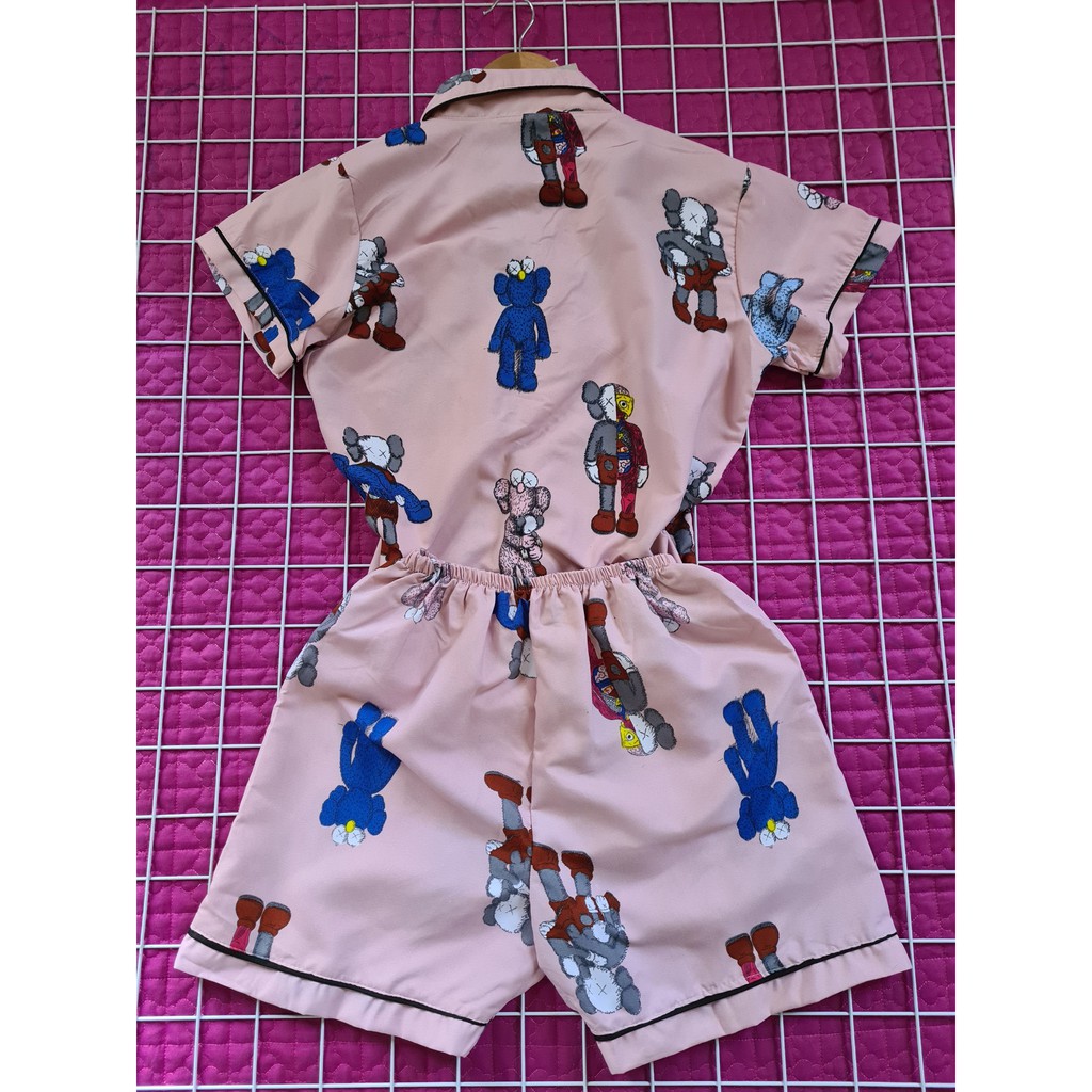 Bộ pijama mặc nhà nhiều họa tiết dễ thương freesize cho người dưới 55kg VN25