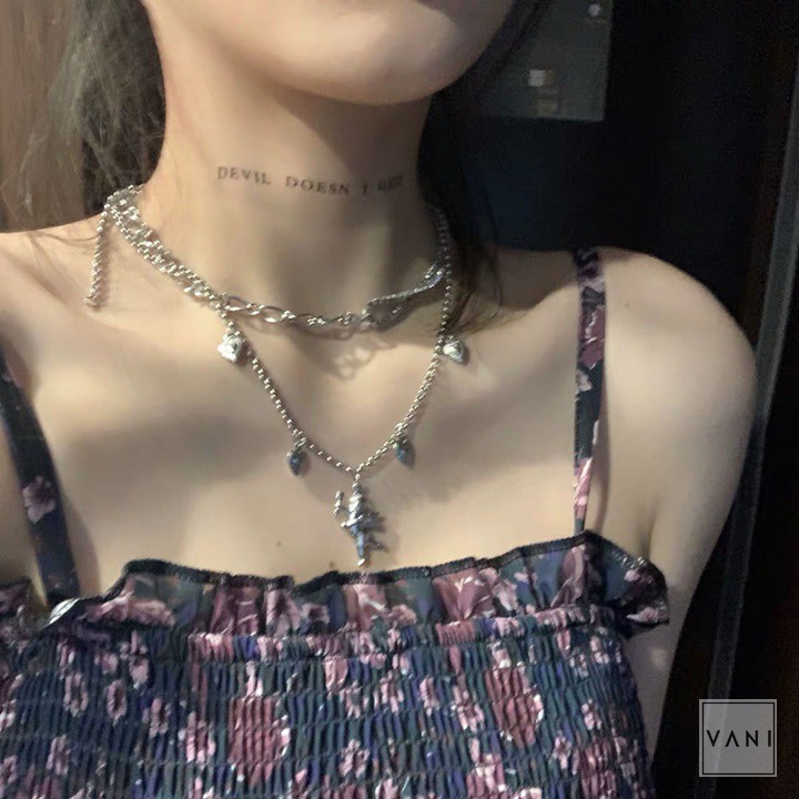 Dây Chuyền, Vòng Cổ Hình Thần Cupid Trái Tim Unisex - Vani Store [TS000524-O95]