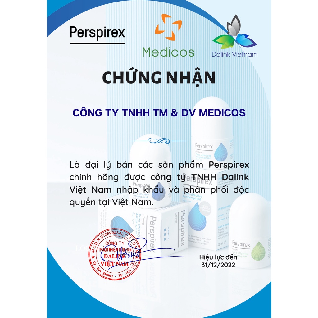 Lăn Khử Mùi Perspirex Chính Hãng Strong / Original / Comfort / For Men Cho Mọi Loại Da 20ml