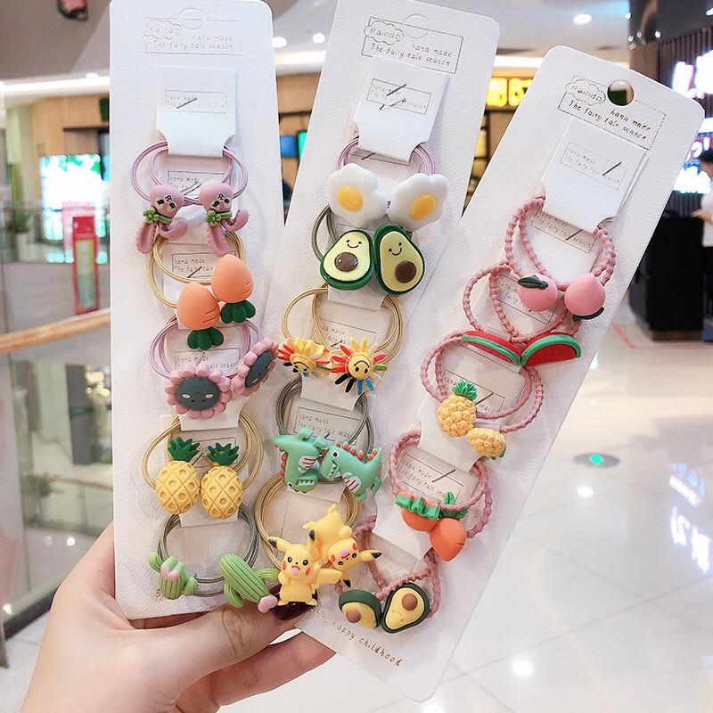 Dây buộc tóc hình hoa quả ngộ nghĩnh cute - 𝐂𝟏𝟖