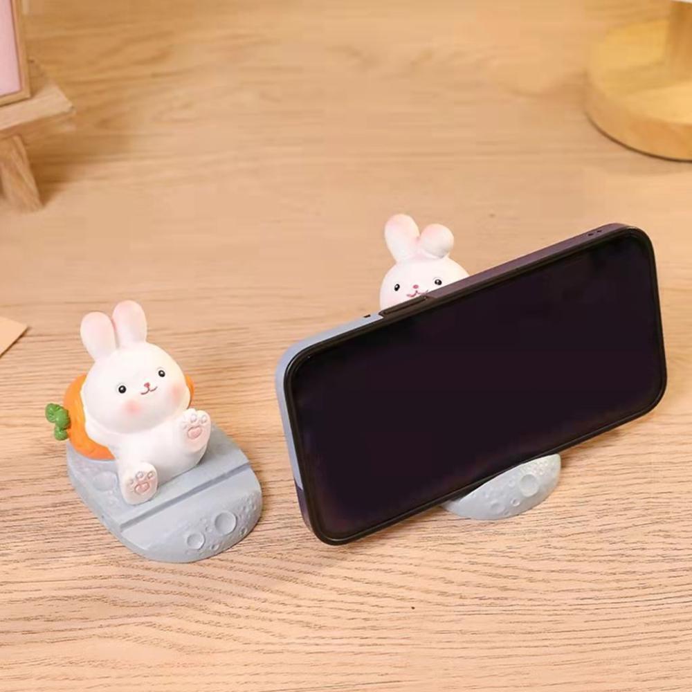 Giá Đỡ Điện Thoại Hình Thỏ Bằng Nhựa Resin