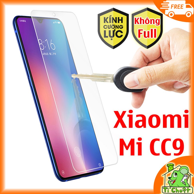 Kính Cường Lực Xiaomi Mi CC9 - KHÔNG FULL 9H-0.26mm
