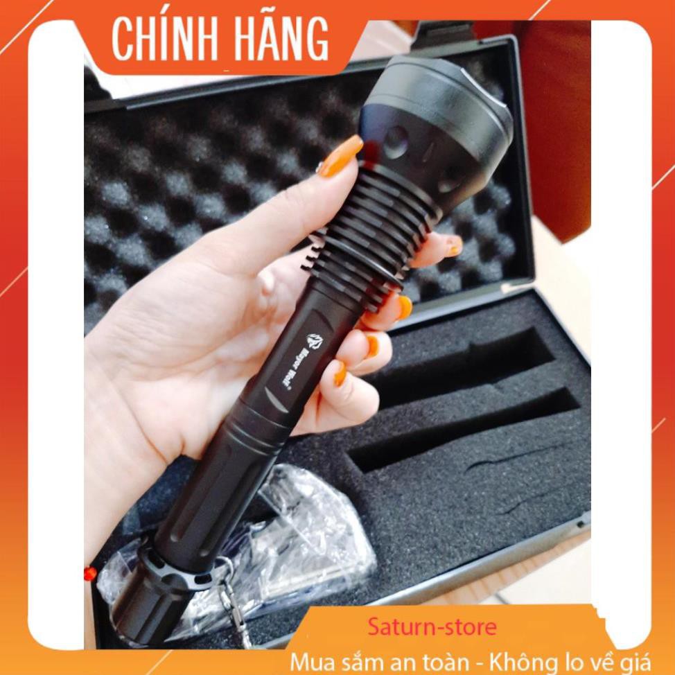 Đèn pin siêu sáng chống nước Mayor Wolf  LY S015 pin cực trâu Tặng kèm bộ phụ kiện sạc và hộp đựng