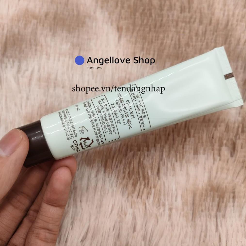 Kem Lót 4 Trong 1 Innisfree Mineral Make Up Base SPF30/PA++ 40ml điều chỉnh hiệu ứng tone da thiết yếu trong trang điểm | BigBuy360 - bigbuy360.vn