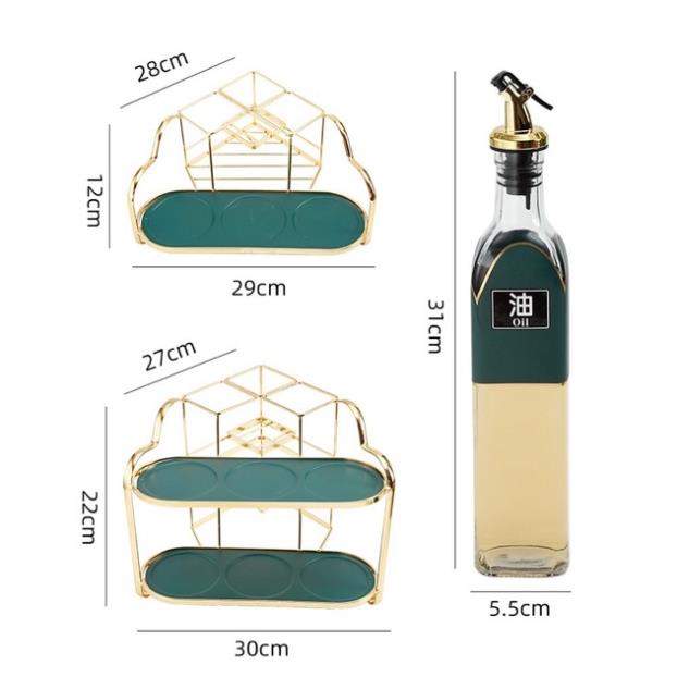 Bộ Gia Vị Hoạ Tiết Hình Hươu Sang Trọng Cao Cấp