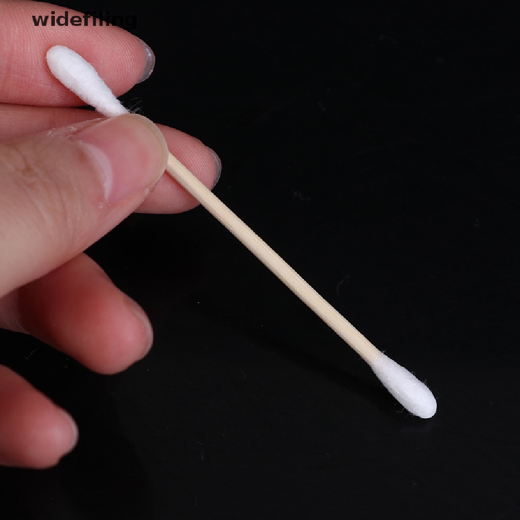 Set 100 Tăm Bông Cotton Hai Đầu Dùng Một Lần Để Trang Điểm