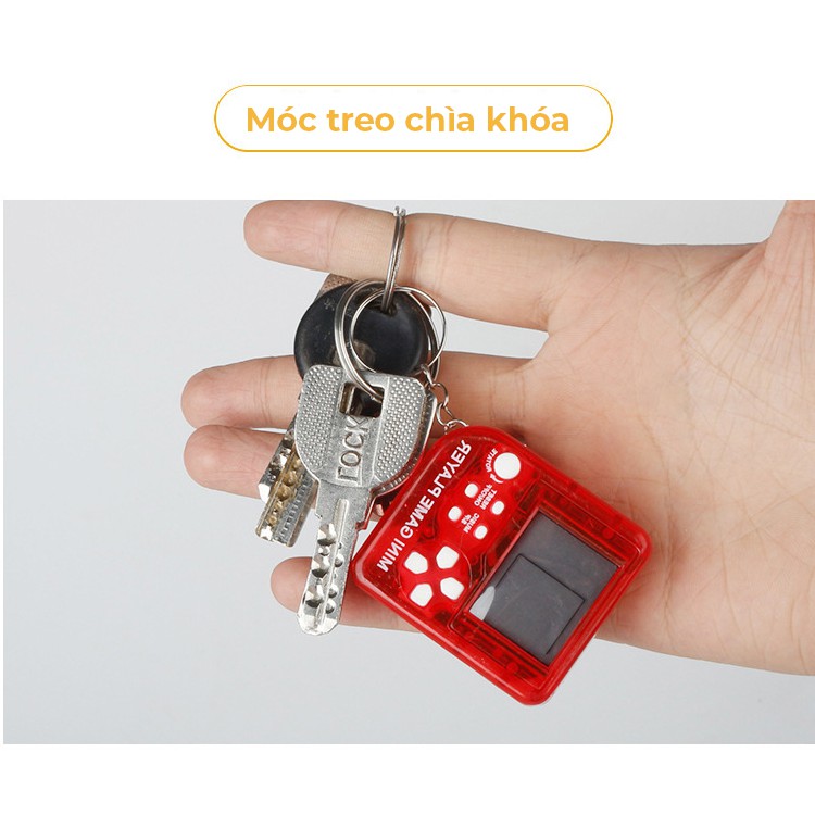 Máy điện tử 4 nút Mini. Máy chơi game kinh điển. Tổng hợp các game kinh điển như xếp hình, đua xe. vv