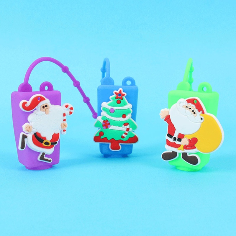 Youyo Set 10 Lọ Đựng Nước Rửa Tay Rỗng Bằng Silicon Họa Tiết Giáng Sinh Có Thể Đổ Đầy Cho Dịp Du Lịch