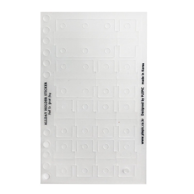 Tấm sticker PVC đục lỗ dùng gắn thêm phụ kiện cho sổ còng sổ planner bullet journal