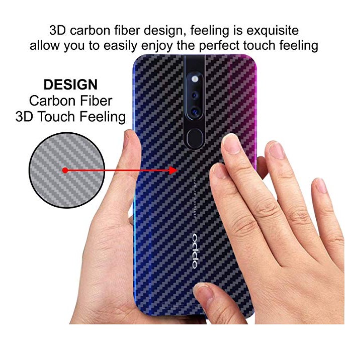 Miếng dán vân cacbon mặt lưng cho OPPO F11 / f11Pro