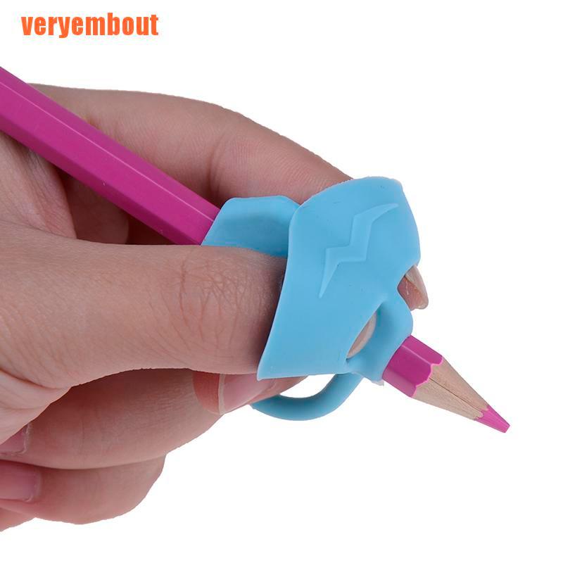 Set 3 Tay Cầm Bút Chì Bằng silicone Tiện Dụng Cho Người Mới Bắt Đầu