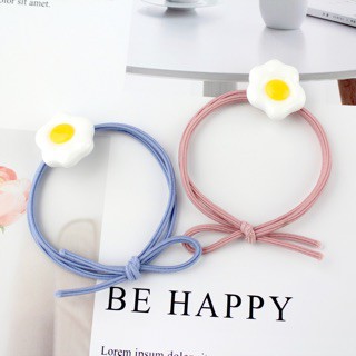 Dây buộc tóc trứng ốp la dễ thương