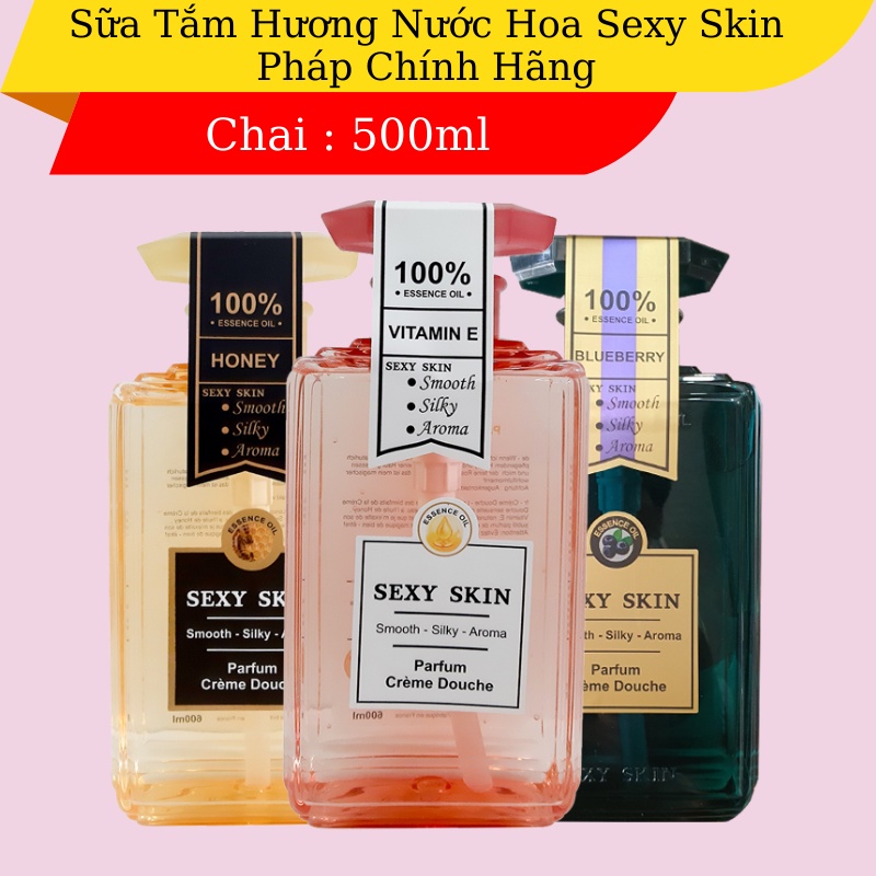 Sữa Tắm Hương Nước hoa Sexy Skin 100% Essence Oil 600ml