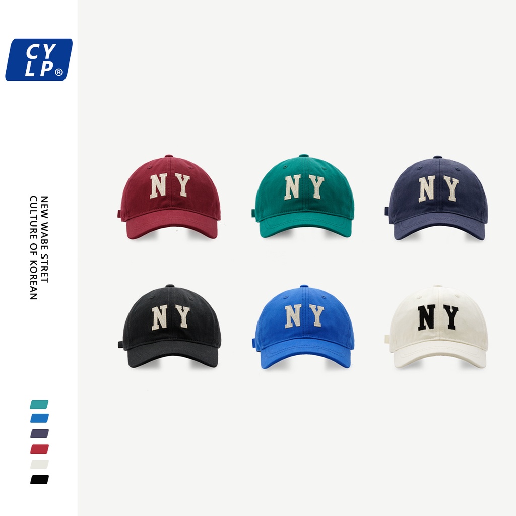 Nón Lưỡi Trai Mềm In Chữ NY Phong Cách Hàn Quốc Đơn Giản Chất Lượng Cao