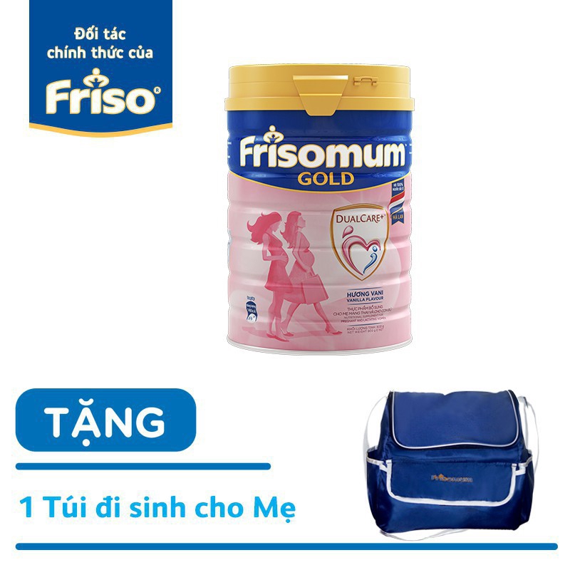 Sữa Bầu Frisomum Hương Cam - Vani 900g tặng 1 túi cho mẹ