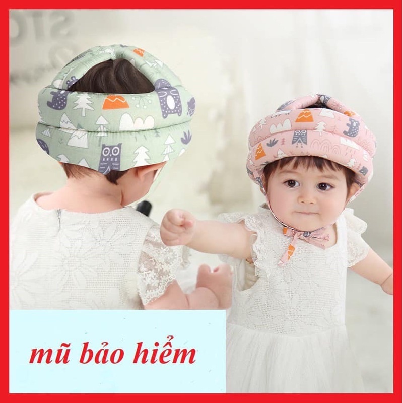 MŨ BẢO HIỂM, BẢO VỆ ĐẦU CHO BÉ TẬP ĐI MŨ CHỐNG VA ĐẬP CỰC HIỆU QUẢ.b9