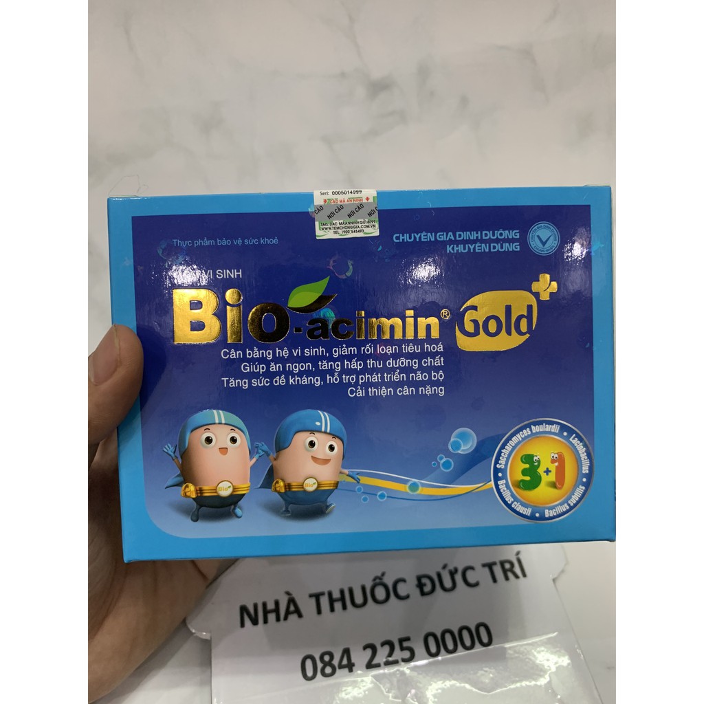 Bio-Acimin Gold - Men vi sinh, men tiêu hoá, rối loạn tiêu hoá cho trẻ biếng ăn - Bioacimin - [CHÍNH HÃNG]