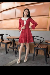 Váy cổ búp bê siêu xinh độc quyền ( Tặng 1 váy body như hình sau )