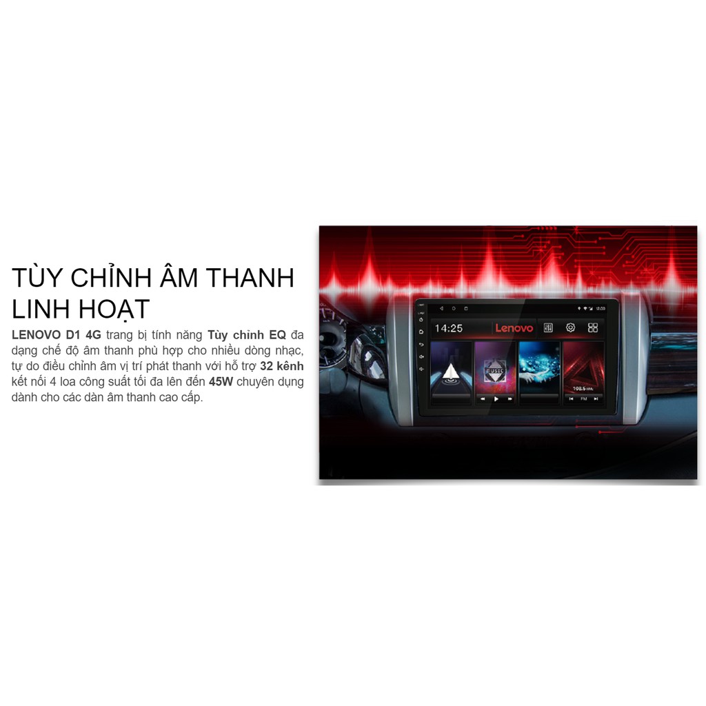 [Miễn Phí Lắp Đặt] Màn Hình Android Vietmap Lenovo D1 + [Vietmap V5] + [Sim 4G + Thẻ Nhớ 32Gb] + [Mã Giảm]