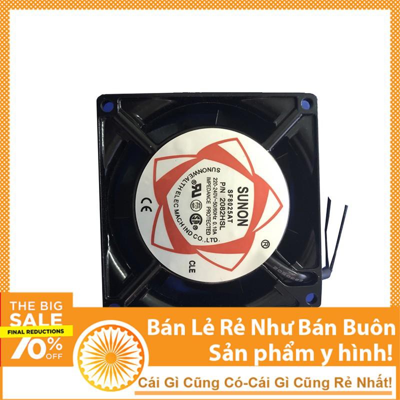 Quạt Tản Nhiệt Sunon 220V 8x8x2.5Cm