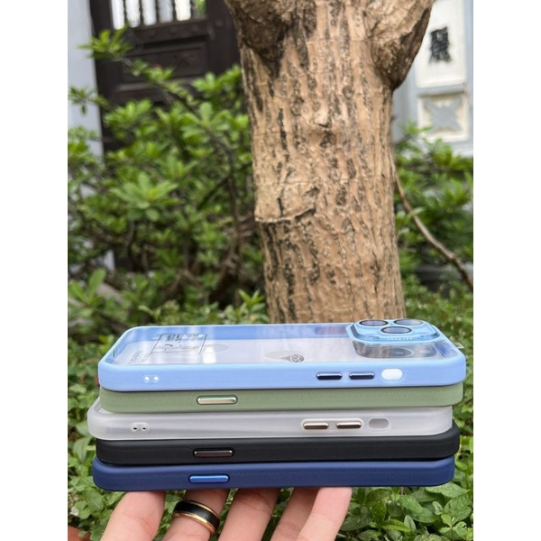 Ốp lưng trong viền màu bảo vệ canera cho iphone 13 pro max , 13 pro , 13 hiệu X&amp;M SKIN