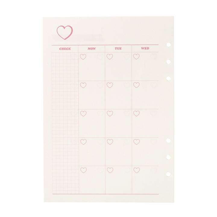 Sổ Planner ARTBOX Hàn Quốc Lập Kế Hoạch Hàng Ngày Hình Trái Tim Xinh Xắn