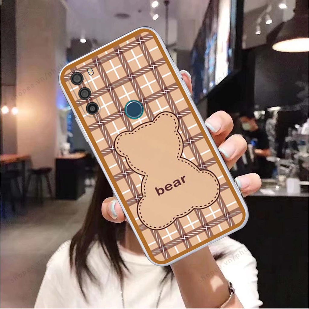 Ốp lưng Vsmart Active 3 ốp điện thoại LineBear, bé tóc xù, hoa siêu đẹp