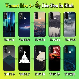 Ốp lưng Vsmart Live 4 dẻo đen in hình Phong Cảnh