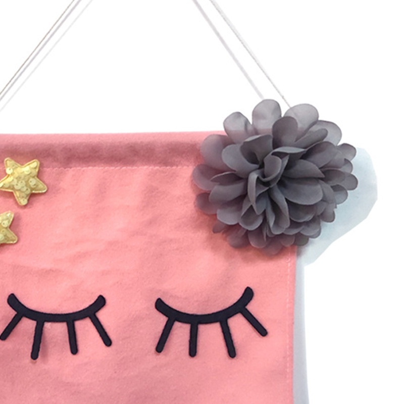 Phụ Kiện Treo Tường Trang Trí Phòng Ngủ / Phòng Khách Hình Lông Mi / Hoa Xinh Xắn