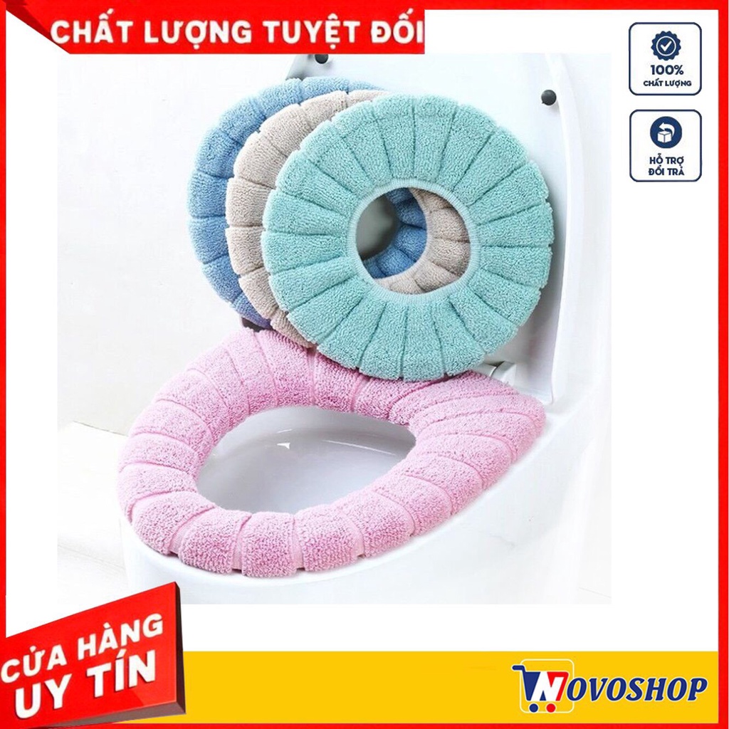 Miếng lót bồn cầu nỉ bông chống lạnh