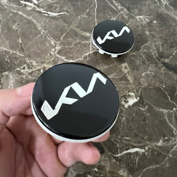 01 chiếc Logo chụp mâm, ốp lazang bánh xe ô tô Kia đường kính 58mm