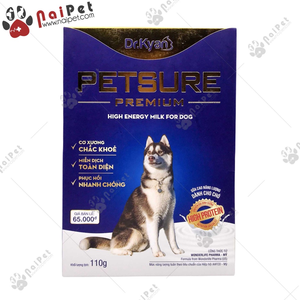 Sữa Bột Dinh Dưỡng Cho Chó Mèo Petsure Premium Dr.Kyan Hộp 110g