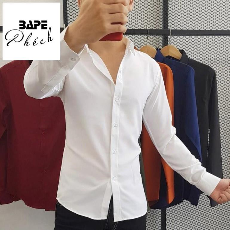 Áo sơ mi trơn có size big BAPE PHẾCH-523 | BigBuy360 - bigbuy360.vn