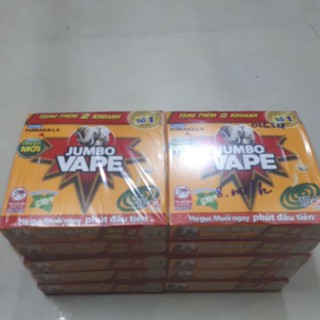 COMBO 10H NHANG MUỖI JUMBO VAPE,HẠ GỤC MUỖI NGAY PHÚT ĐẦU TIÊN