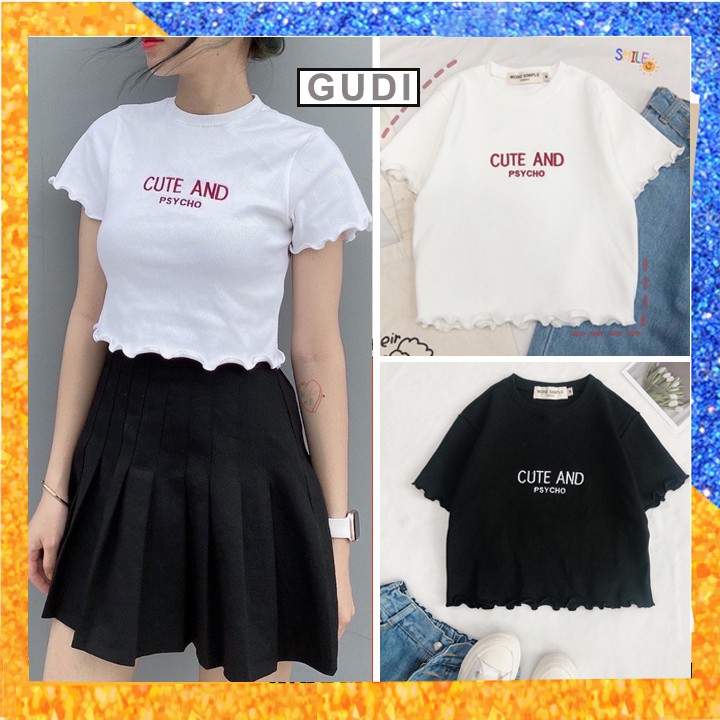 Áo Croptop Ôm Tay Ngắn, Croptop Kiểu Tay Ngắn - [HÀNG CAO CẤP]