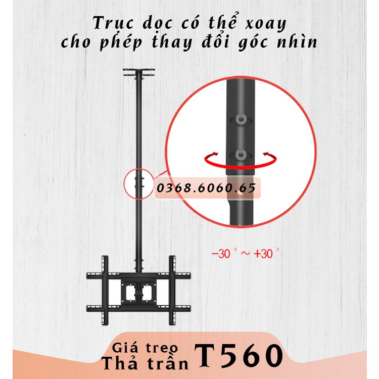 T560 #Giá treo Tivi Thả trần #Treo trần  #Giá treo Tivi gắn trần  Chính hãng North Bayou