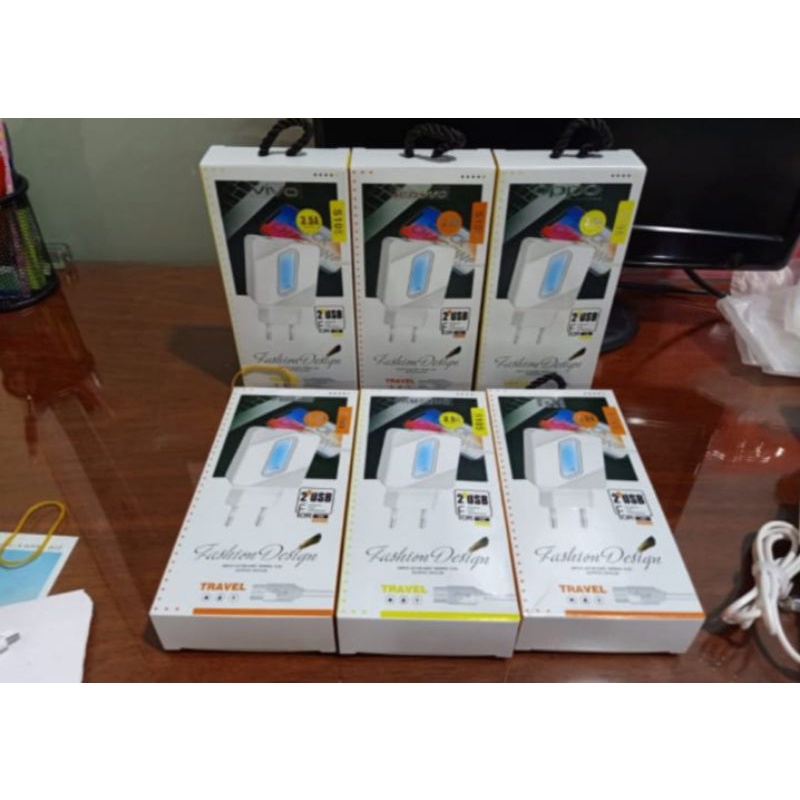 Củ Sạc 2 Cổng Usb Cho Samsung Oppo xiaomi Vivo Asus (304)